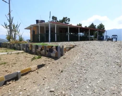 Cabaña rural en los Andes