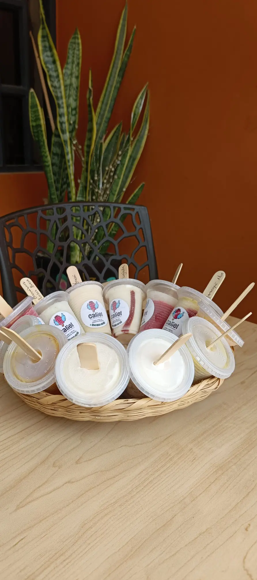 Sabores de helado con frutas locales